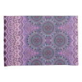 Paarse Boho Style Kussensloop (Voorkant-Rechts)