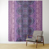 Paarse Boho Style Wandkleed (In situ)