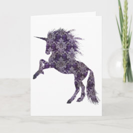 Paarse Boho Unicorn, bruiloftscongraten Aankondiging