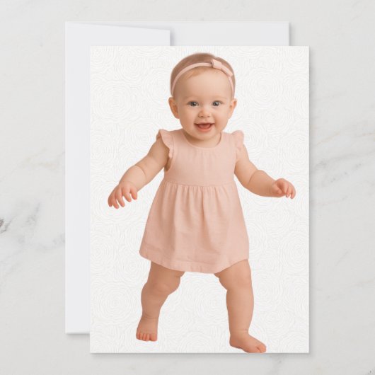 Paarse Boho Wildflower Krans Foliage Verjaardag Kaart (Achterkant)