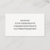 Paarse Bokeh achtergrond | Mode Model Logo Visitekaartje (Achterkant)