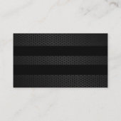 Paarse Bokeh Black Stripes Visitekaartje (Achterkant)