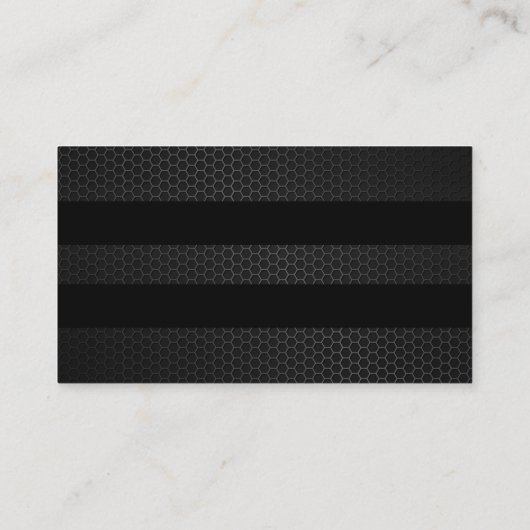 Paarse Bokeh Black Stripes Visitekaartje (Achterkant)