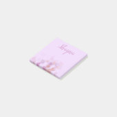 Paarse Bokeh gepersonaliseerde naam Post-it® notes (Schuin)