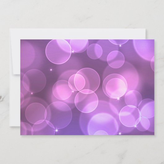 Paarse Bokeh Glitter zal je mijn Bridesmaid zijn Kaart (Achterkant)