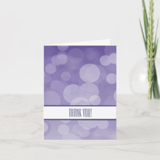 Paarse Bokeh Hartelijk dank Bedankkaart