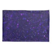 Paarse Bokeh Stars Kussensloop (Achterkant)