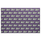 Paarse Bold Brush Klasse van 2027 Stof (Fat Quarter)