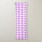 Paarse Bold Mod Go Girls Lichaamskussen (Voorkant Verticaal)