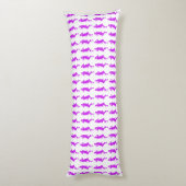 Paarse Bold Mod Go Girls Lichaamskussen (Achterkant (Verticaal))