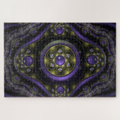 paarse bollen puzzel legpuzzel (Horizontaal)