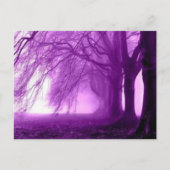 paarse bomen briefkaart (Voorkant)