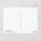 Paarse bomen briefkaart (Achterkant)