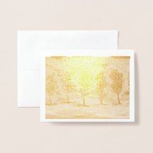 Paarse bomen door Mark Edward Westerfield Gold Foi