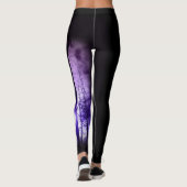 Paarse bomen leggings (Achterkant)