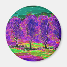 Paarse bomen ... Magneet