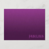 Paarse bontmengeling Briefkaart (Voorkant)