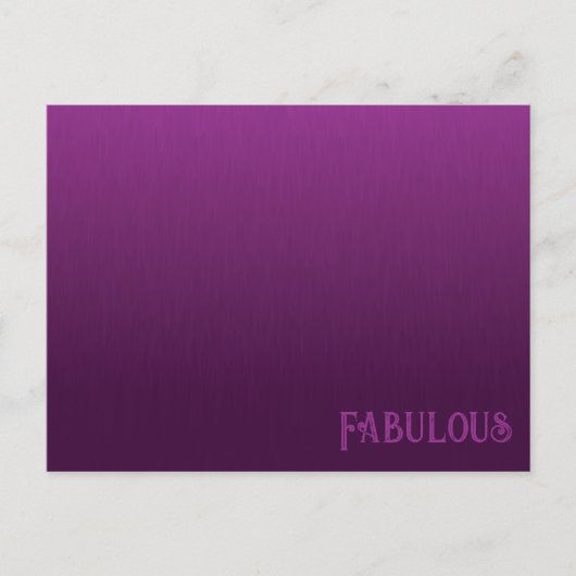 Paarse bontmengeling Briefkaart (Voorkant)