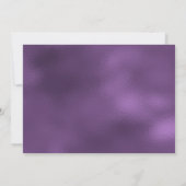 Paarse boog kerstfeest uitnodiging (Achterkant)