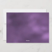 Paarse boog kerstvakantie Kaart (Achterkant)