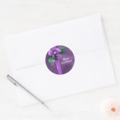 Paarse boog kerstvakantie Sticker (Envelop)