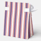 Paarse Boog Lijnen Modern Baby shower Bedankdoosjes (Achterkant)