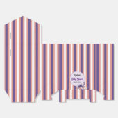 Paarse Boog Lijnen Modern Baby shower Bedankdoosjes (Ongevouwen)