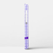 paarse boog op gingham Case-Mate iPhone case (Achterkant / Links)