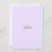 Paarse Boog Quinceanera Kaart (Achterkant)