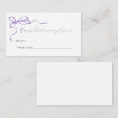 Paarse boog raad eens hoeveel kussen spel Kaart (Voorkant / Achterkant)