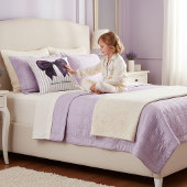 Paarse boog streep gepersonaliseerde kussenhoes kussen