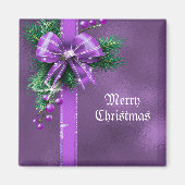 Paarse boog vakantiemagnet magneet (Voorkant)