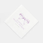 Paarse boog Vrijgezellenfeest Servet (Hoek)