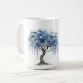 Paarse Boom Dromen Koffiemok (Voorkant links)