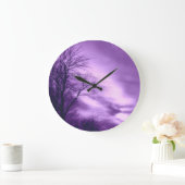 Paarse Boom- en hemelwandklok Grote Klok (Huis)