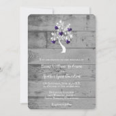 Paarse Boom van de Uitnodiging van het Huurhuwelij (Voorkant)