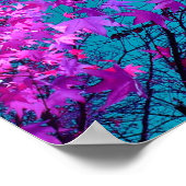 Paarse boom XI Poster (Hoek)