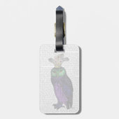 Paarse boomgaard bagagelabel (Achterkant verticaal)