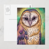 Paarse boomgaard briefkaart (Voorkant / Achterkant)