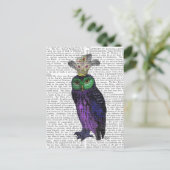 Paarse boomgaard briefkaart (Staand voorkant)