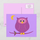 Paarse boomgaard briefkaart (Voorkant / Achterkant)