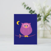 Paarse boomgaard briefkaart (Staand voorkant)