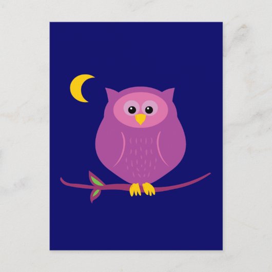 Paarse boomgaard briefkaart (Voorkant)