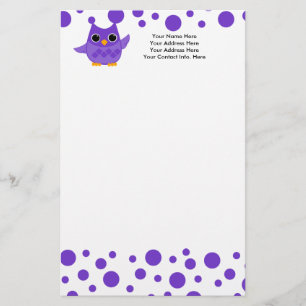 Paarse boomgaard briefpapier