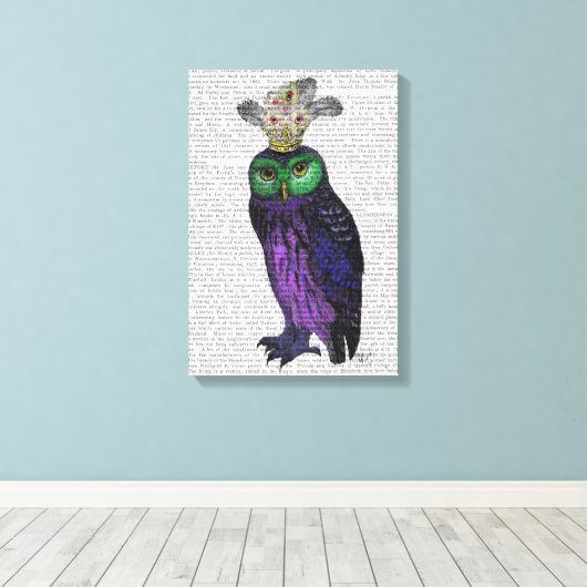 Paarse boomgaard canvas afdruk (Insitu (Houten vloer))