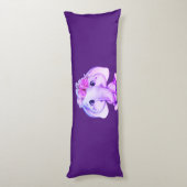 Paarse boomgaard Elephant Body Pillow Lichaamskussen (Achterkant (Verticaal))