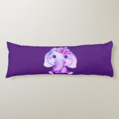 Paarse boomgaard Elephant Body Pillow Lichaamskussen (Voorkant)