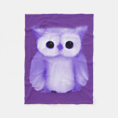 Paarse boomgaard fleece deken (Voorkant)