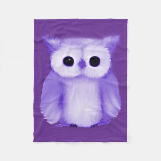 Paarse boomgaard fleece deken (Voorkant)