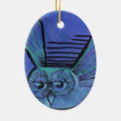 Paarse boomgaard keramisch ornament (Achterkant)